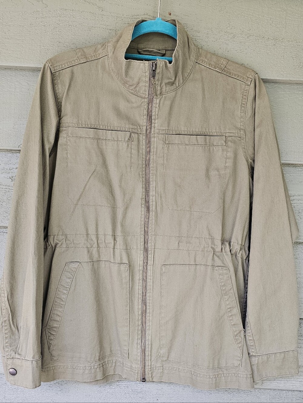 GAP Women's Green Field/Utility Full-Zip Jacket Size Small